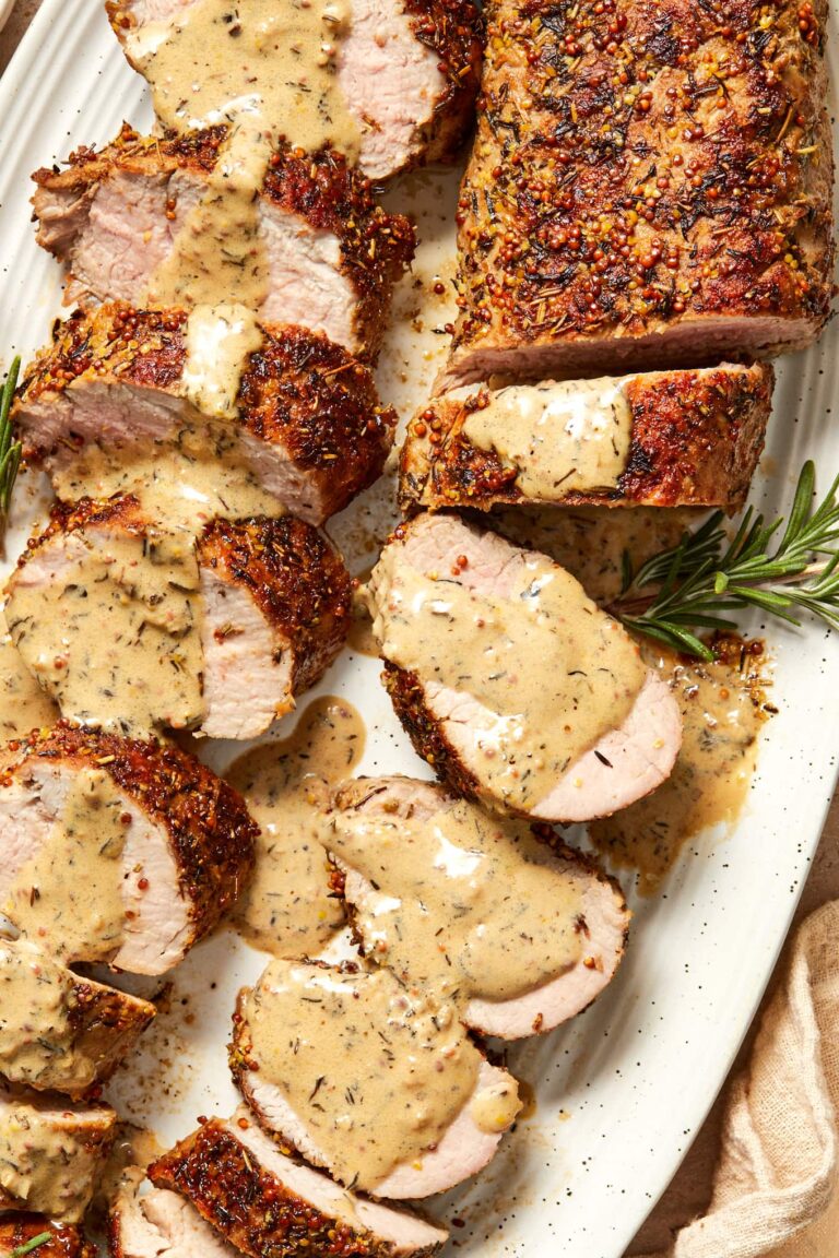 Pork-Tenderloin-with Dijon Sauce Pork-Tenderloin-with Dijon Sauce