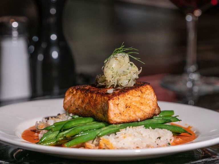 Romesco salmon