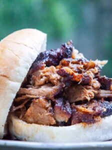 pulled pork sandwhich