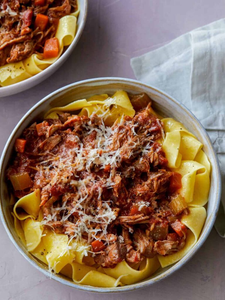 pork-ragu-braised over pappardelle pork-ragu-braised over pappardelle